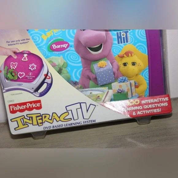 Fisher Price InteracTV DVD Learning System Barney Game NEW 2003 Rare Find - Picture 3 of 5